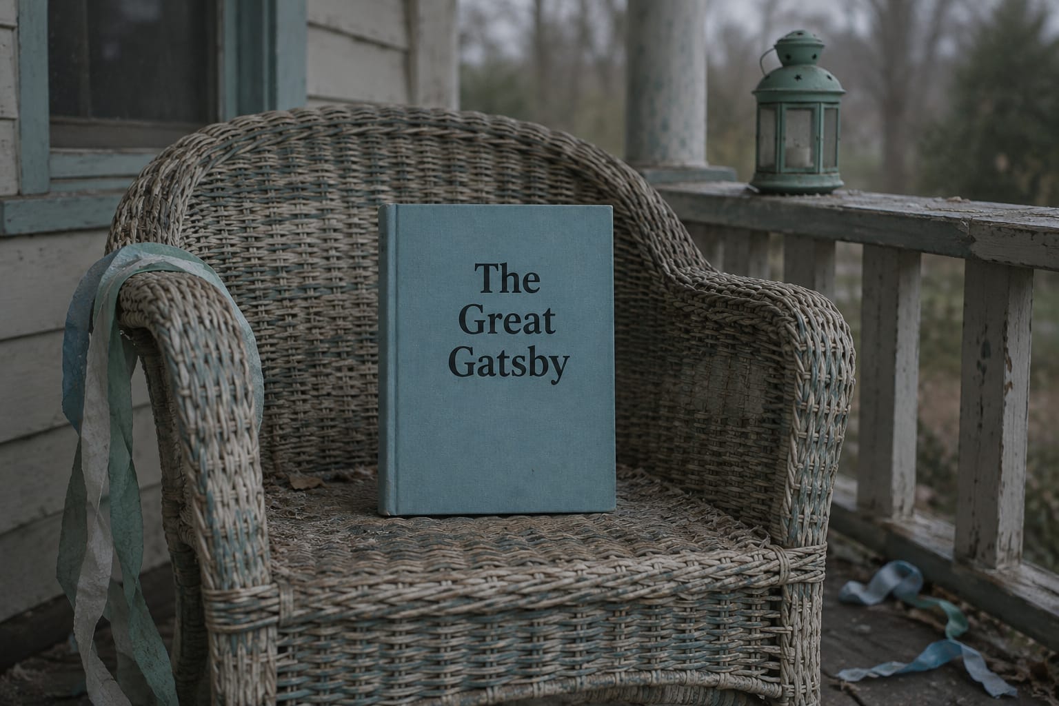 An unread copy of The Great Gatsby in a sunny everyday scene